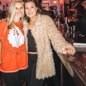 Light brown, faux fur jacket (Alter’d State)